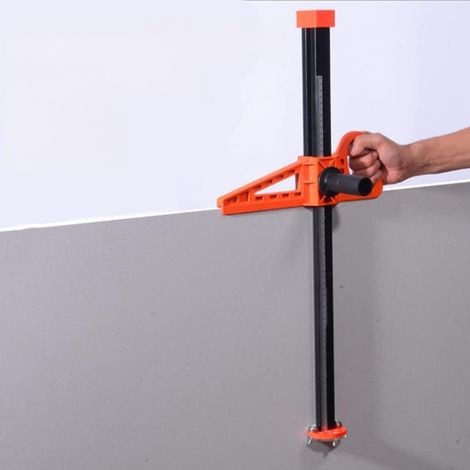 Coupe-plaques de Plâtre, Double Lame avec 4 Roulements pour un Changement de Lame Facile et Rapide, Bleu Noir Orange Vert