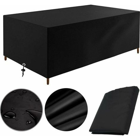 Telo di copertura per mobili da giardino 170x94x70cm Telo protettivo per tavolo da giardino Mobili da esterno Impermeabile Antivento Resistente ai raggi UV Resistente al freddo Tessuto Oxford Copertur