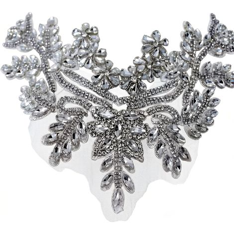 Elegantes accesorios de vestido con apliques de cristal - N.° 14