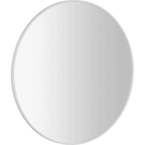 Sapho Notion - Specchio Slim con cornice, diametro 80 cm, bianco opaco NT800W (1/5)