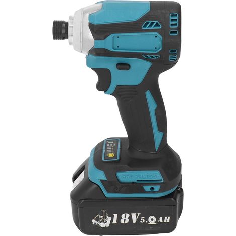 Tournevis sans fil 18 V, tournevis électrique sans balais, clé à chocs, kit d'outils pour perceuse électrique (1/5)