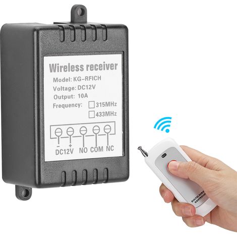 Télécommande monocanal 12 V, émetteur-récepteur, apprentissage du code, portée 1000 m (3280,8 pi) (1/5)