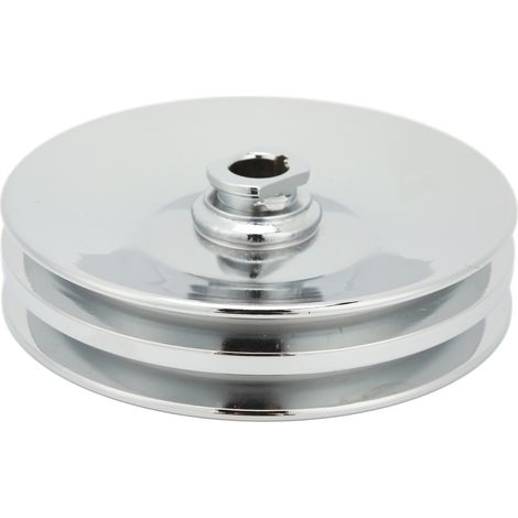 Poulie de pompe de direction assistée avec chemin de clé 5/8 pouces Double rainure 26028613 pour moteur SBC BBC 350 454. (1/5)