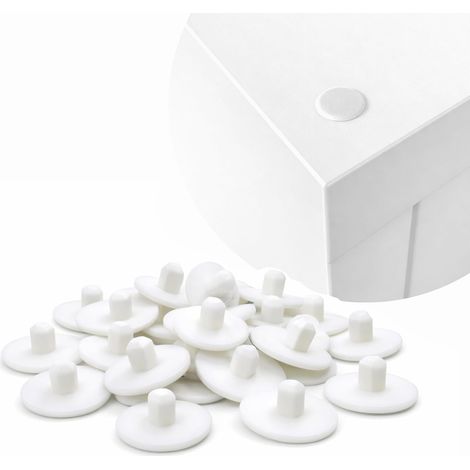 Lot de 20 Cache-vis - Capuchons pour vis à Six pans Creux à tête fraisée - Compatible avec Le système d'étagère Kallax/Expedit/Trofast - Montage sans Outil (1/5)