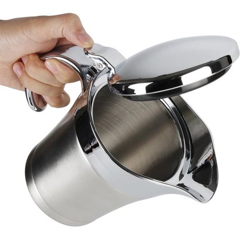 Distributeur Dhuile - Bouteille En Acier Inoxydable 304 - Pour Huile Dolive Vinaigre Sauce Liquide - 450 Ml - Avec Couvercle Et Soucoupe (1/5)