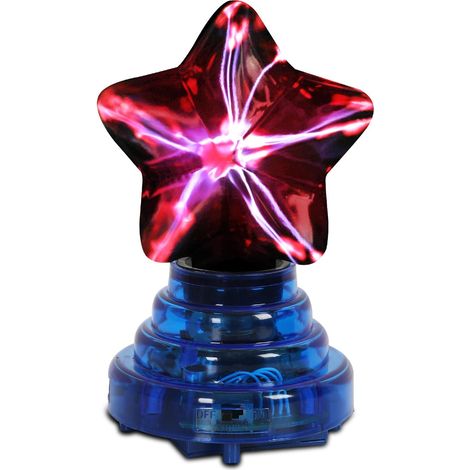COMELY Palla al Plasma 4" Pentagramma con Luce Rossa, Lampada a Sfera Ionica Alimentata tramite USB, Modalità Tattili e Attivate dal Suono (1/5)