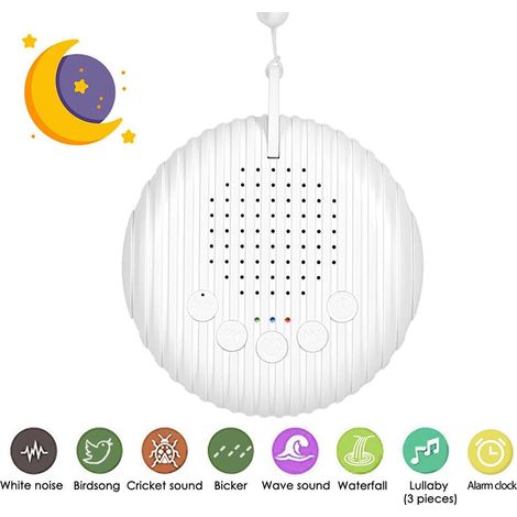 Machine à bruit blanc rechargeable USB, machine à sons pour endormir bébé, berceuse musicale pour bébé (1/5)