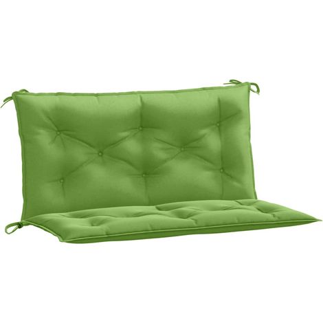 Maison Exclusive - Cuscini Panca Giardino 2pz Verde Mélange 100x50x7cm Tessuto