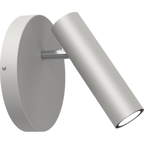 Applique lettura Axion grigio chiaro/cromo GU10 8W Luminex