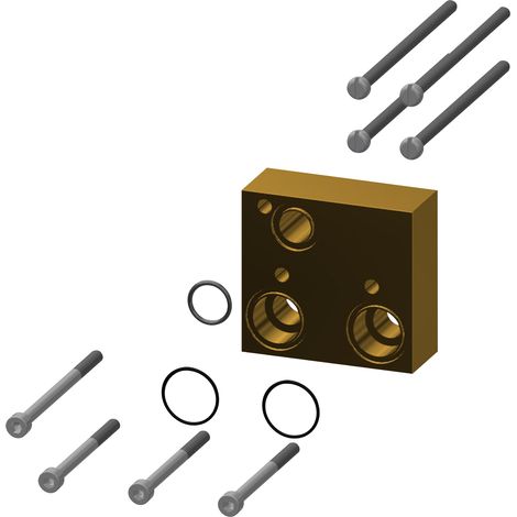 KWC AR Verlängerungsset, F5,  hydr. u. elek. Therm-Arm., 25 mm