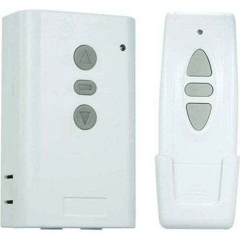 Interrupteur Télécommande sans Fil,Récepteur AC220V 433MHz,Type d'apprentissage Contrôleur,Bidirectionnel 3 clé RF émetteur,Commande à Distance pour Ensemble de Contrôleur de Rideau (1/4)