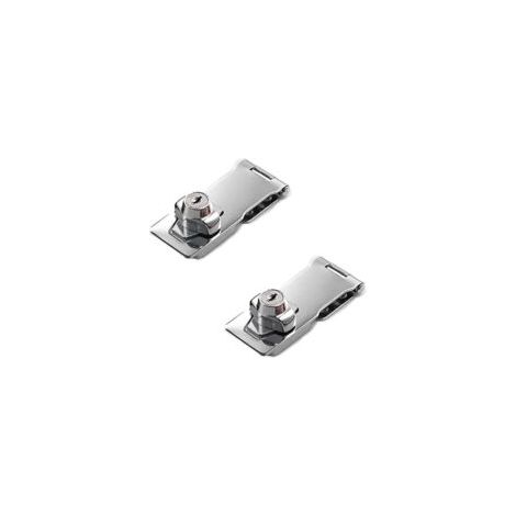 Cajonera para armarios o puertas de muebles - cierre de seguridad - plata. - 80 x 32 mm - Crezuo (1/3)