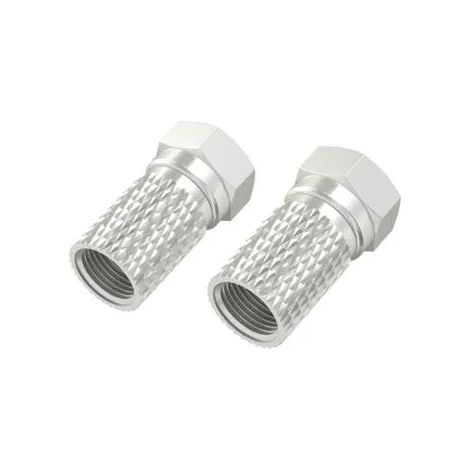 Conector coaxial Hama 00305118 roscado 8 mm pack 2