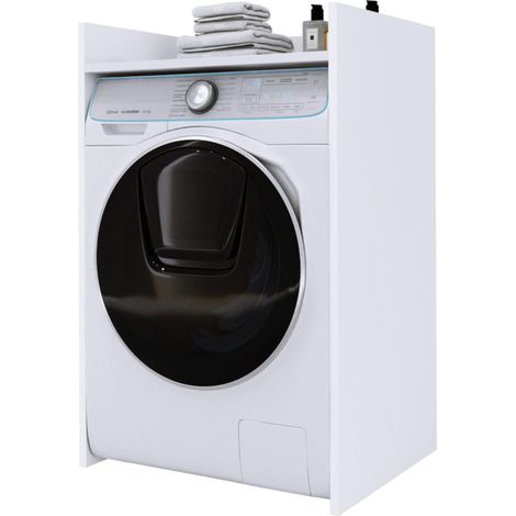 Mobile per lavatrice, Bianco Opaco, 64 x 97,5 x 50 cm (1/5)