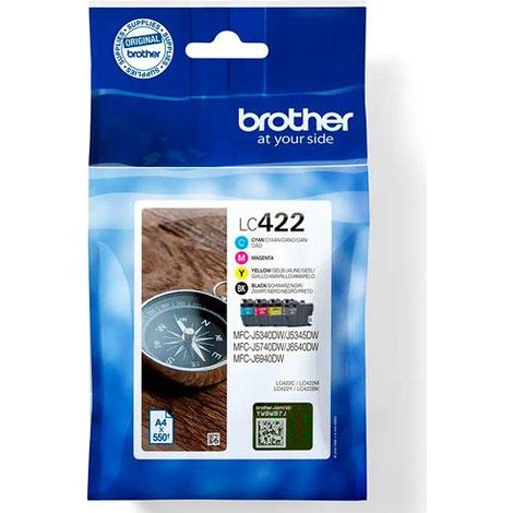 Tinta Original Brother Multipack LC422  (Bk/c/m/y)