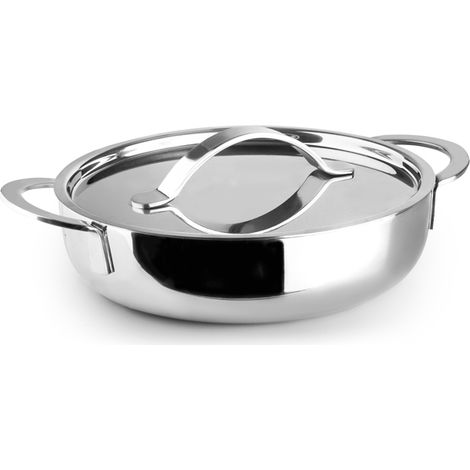 Ibili - Plat rond avec couvercle triply 14 cm (1/3)