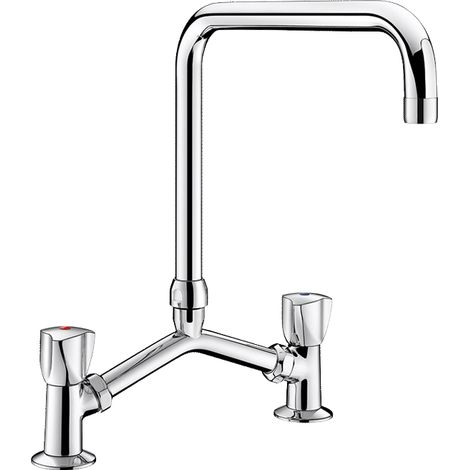 Delabie robinet mélangeur pour lave-vaisselle MA 100-240, tige-OT, bec L200 H250 (1/2)
