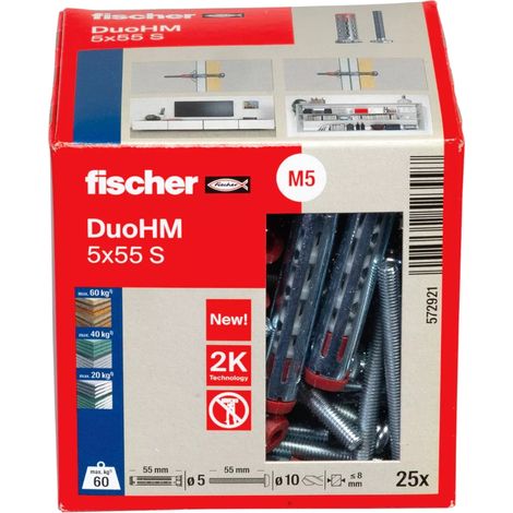 Fischer 572921 DuoHM 5x55 S PH PZ Hohlraumdübel 55 mm 25 St.