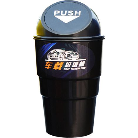 Set di 10 pezzi per auto: contenitore per rifiuti, organizer per oggetti vari, scatola portaoggetti per interni, accessori per casa e ufficio, colore nero.
