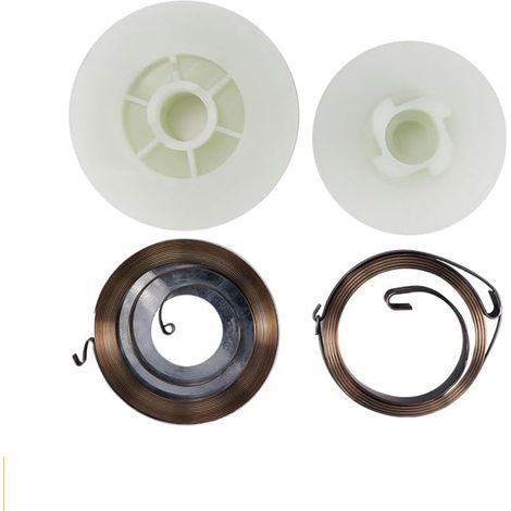 Poulie de démarrage Facile for tronçonneuse électrique, 3 pièces, avec 2 Ressorts, pièces de Rechange for tronçonneuse 4500 5200 5800 45cc 52cc 58cc (1/5)