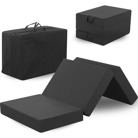 Arensberger Amalia Gästebett Klappmatratze 90x200 cm 16 cm NANOCELL® Gelschaum Faltmatratze mit Transporttasche für Gäste & Camping