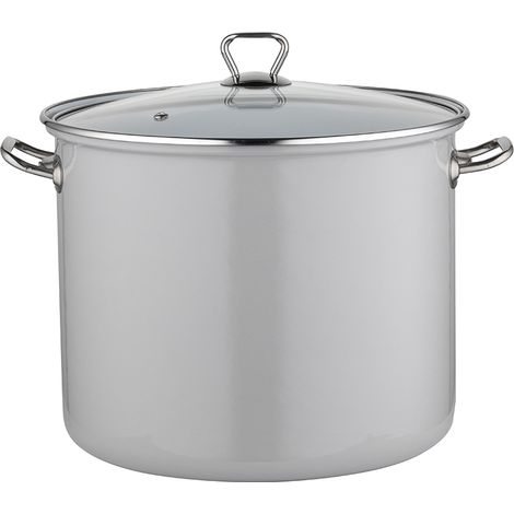 VASO SMALTATO ALTO LISCIO 28CM 14L Z/P GRIGIO (1/3)