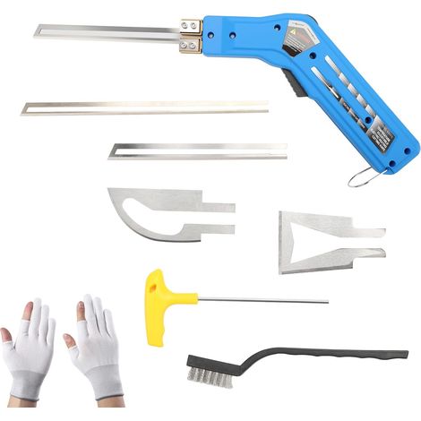 Couteau Chaud Electrique 180W, Couteau Thermique pour Polystyrene, (0-600℃) Température Réglable, Découpe Polystyrène avec 4 Lames pour EPS, EPP, Panneau KT, EVA, PU, Tissu de Corde, Mousse (1/5)