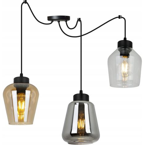 LAMPADA A SOSPENSIONE MODERNA ED ELEGANTE CON PARALUME IN VETRO (1/5)