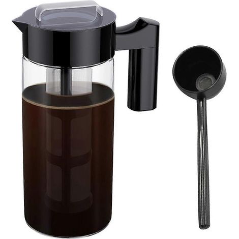 Kaffeemaschine für Kaltbrühkaffee, 1,2-Liter-Kanne (40 oz), schwarz (1/5)