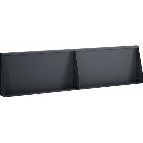 vidaXL Muro de Contención 2 uds. 80 x 12 x 30 cm Acero Gris antracita (1/5)