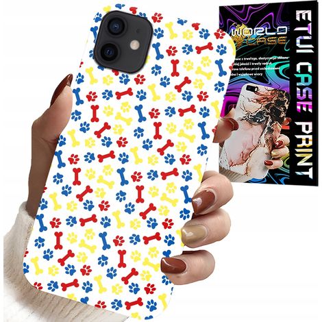 Custodia per iPhone 12 mini - Paws Bones Dog Patrol cartoni animati + vetro