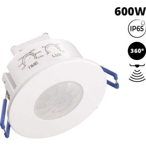 Sensor PIR De Movimiento - Empotrable - 600W - 360° - IP65