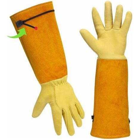 Gants Jardinage Femme/ Homme Gants De Travail Cuir - Gants De Jardinage Cadeau Jardinage Outillage Gants Anti Coupure Gants Rosiers Epineux Outils Jardinage Long Gant Jardinage Femme Homme Gant Jardin (1/5)