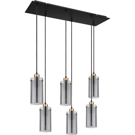 Globo - suspension - Fanni - noir - verre verre fumé - grande (1/5)
