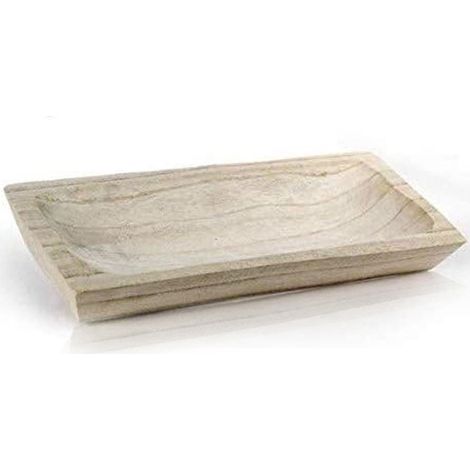 Vassoio da Portata Rettangolare Centrotavola Cucina Legno Minimal Portaoggetti (1/2)