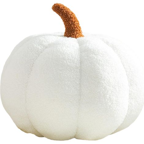 2 Coussin citrouille, peluche, coton PP, 20cm et 28cm, décoration intérieur, Halloween (1/5)