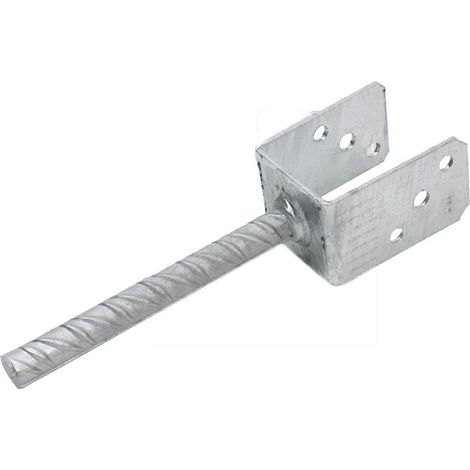 Support poteau à sceller en U 91 X 60 - Galvanisé (1/2)