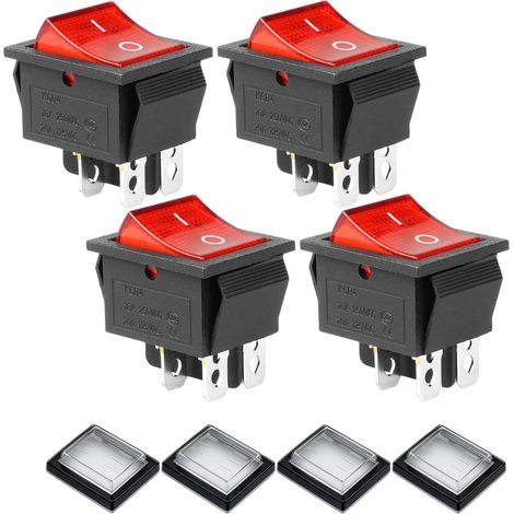 6 Pieces Mini Toggle Switch With Waterproof Cover Toggle Switch Widely Used In Various Types Of Electrical Appliances