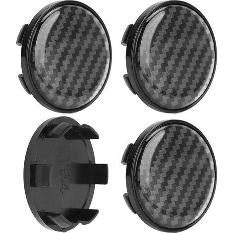 54mm Wheel Hub Caps Carbon Fibre Style ABS Material for Car Wheel Decoration High Gloss UV Spraying (1/5)