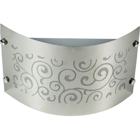 Applique murale minimaliste chrome motif E14 Candellux
