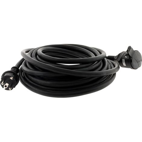 Zenitech – Prolongateur chantier HO7RN-F 16A 3G2,5mm² 10m – Noir – Pour chantiers humides et terrains accidentés – Technologie résistante aux intempéries