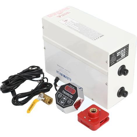 Générateur de vapeur, puissance de 3 kW, tension de 220V-240V, dimensions 300x130x230 mm, courant de 13,6 Ampères, plage de température de 25-55℃ (1/5)