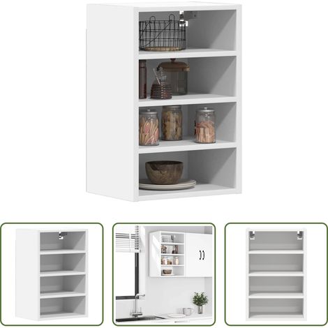 vidaXL Wandregal - Hängeschrank Riga Weiß 40x29,5x60 cm Holzwerkstoff (1/5)