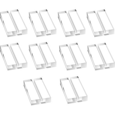aus Acryl 10 Stück Basis für Partyschilder transparente