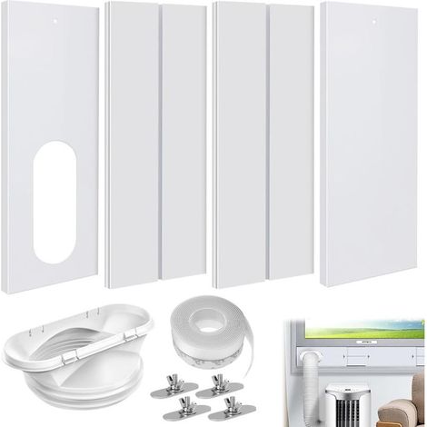 Kit De Joint De Fenêtre De Climatisation, Joint De Fenêtre 4 Pièces Pour Unités De Climatisation Mobiles, Kit De Glissière De Fenêtre Réglable Pour Extension De Climatisation Mobile (1/5)