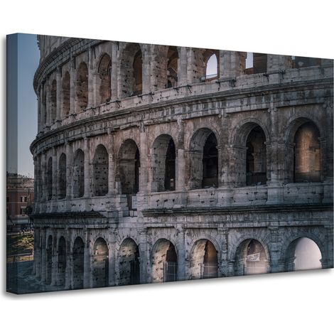 Lienzo impreso: Arquitectura del Coliseo en Roma, 90 x 60 cm.