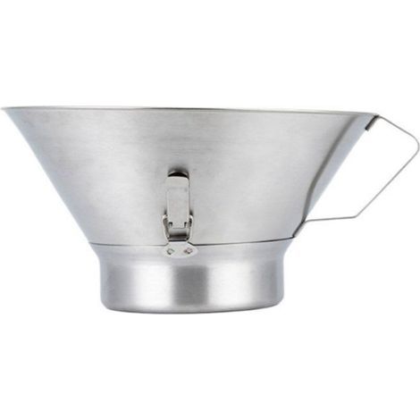 Shipenophy Pommes-Frites-Sieb, Fettauffangtrichter aus Edelstahl 304, Abtropfschale für den Tisch (1/5)