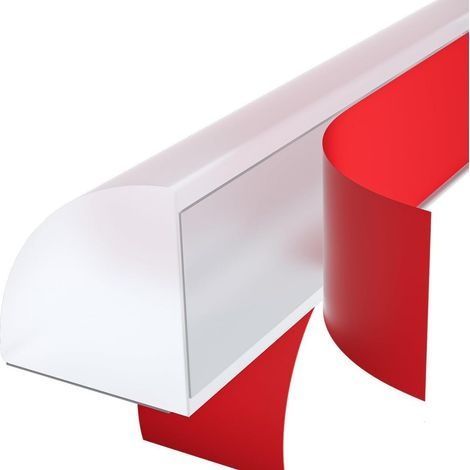 Flexible, selbstklebende Viertelrundleiste für Ecken, wasserdichte Gummikante, für Eckarbeitsplatten, 1,7 x 1,7 cm (transparent, 3 cm) (1/5)
