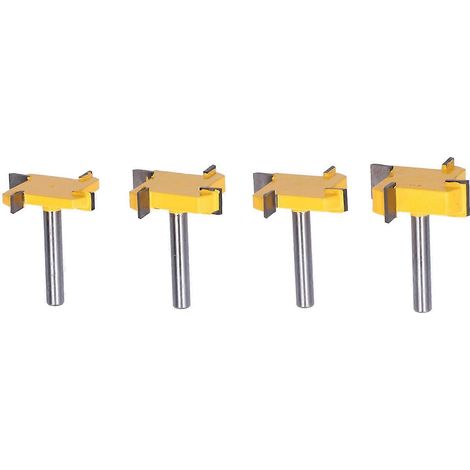 Fraise à surfacer à 4 dents, queue de 6,35 mm (1/4"), fraise pour le travail du bois CNC