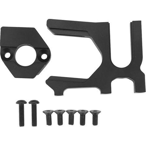 Support moteur RC en aluminium haute dureté usiné CNC, base noire pour voitures RC ARRMA 1/7 et 1/8 série. (1/5)
